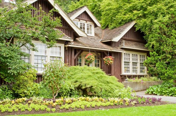 Log Home Landscaping in Bellingham